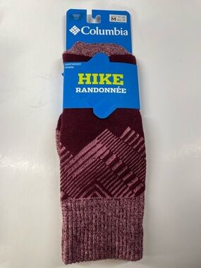 Columbia Hike Crew Socks Light weight merino wool M6-9, W8-11.5